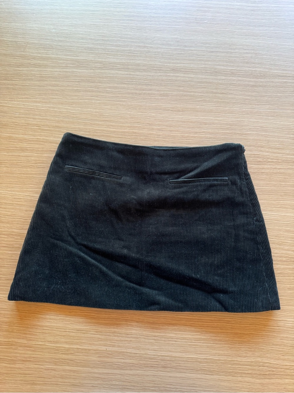 Dark Green Corduroy Mini Skirt - Classic Women's Skirt